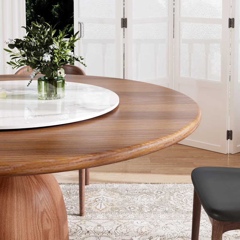 Table de salle à manger Ikerne, H 29,5 po x l 53,15 po x L 53,15 po