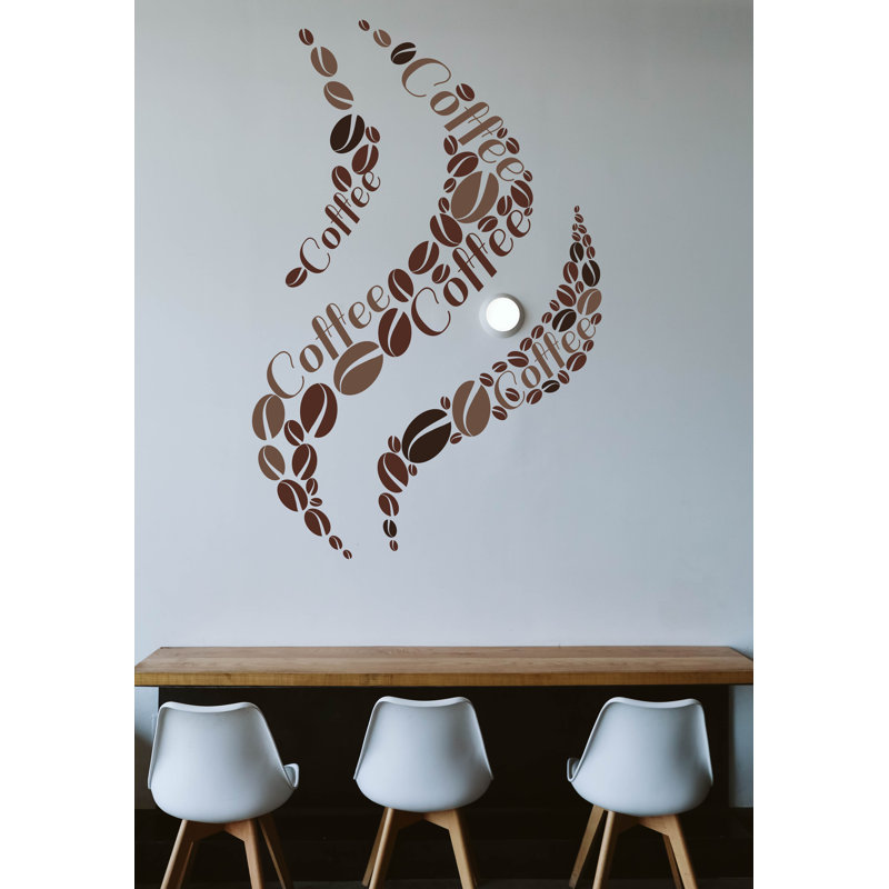 Décalcomanie de vinyle autocollant café, autocollants de café, décoration murale café, art mural café, décoration de restaurant de bar, décalcomanies de cuisine 645DLU
