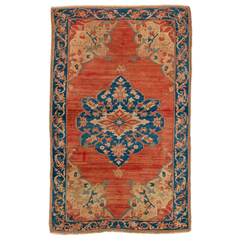 Rare Antique Turkish Magri 'Fethiye' Wool Rug, Ca 1900