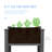 48"x22"x30" Elevated Planter Box, Wooden Patio Raised Garden Bed-840822934-840822936