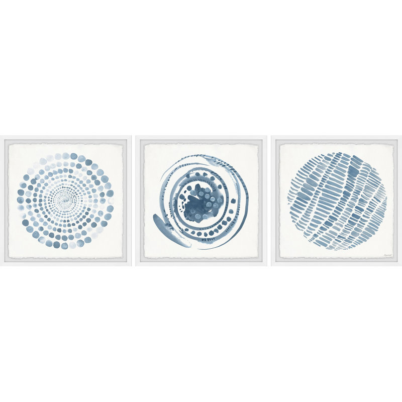" Paradox II " 3 - Pieces Painting Print, 18" H x 18" W