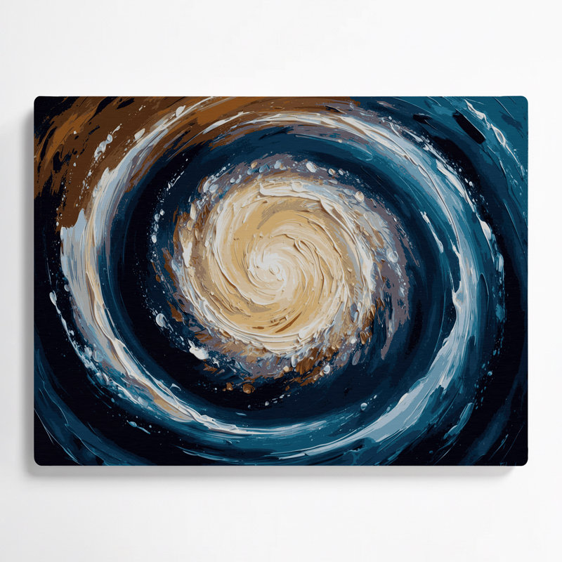 Art mural gris galaxie Space Sombrero, H 11 po x l 14 po x P 0,05 po