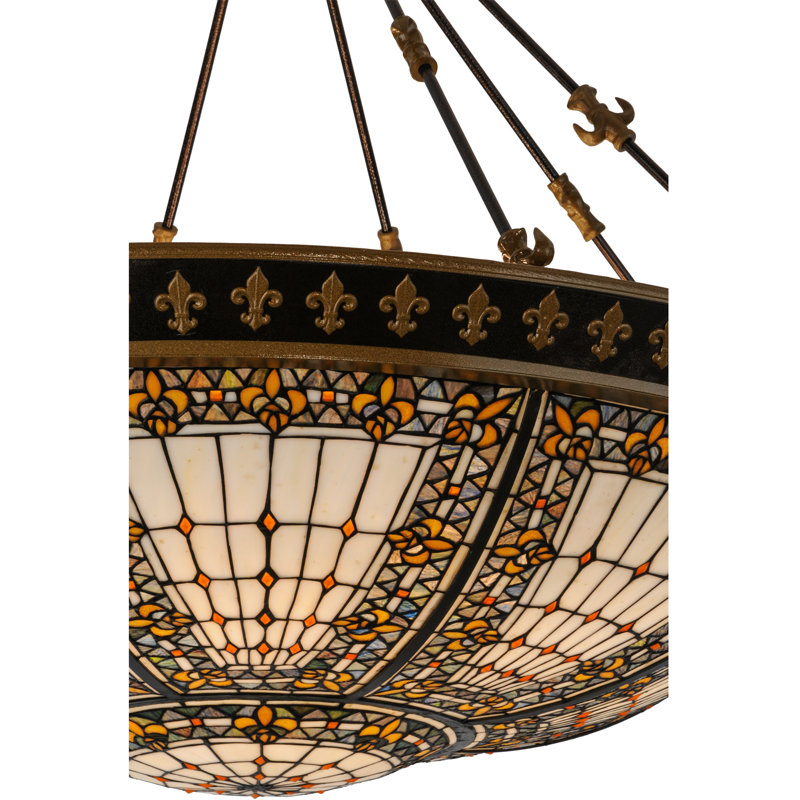 Fleur-de-lis 8 - Light Semi Flush Mount
