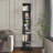 6 tier Rotating Bookshelf, Floor Rack Simple Bookcase  with Acrylic plate Student Multi-Function Creative Bookshelf for Living Room with anti-toppling base-804630240-804630244