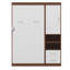 Lit simple escamotable mural avec armoire