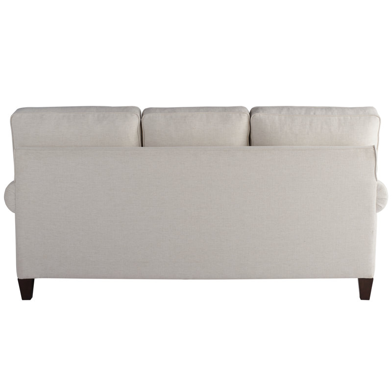 Blakely 81'' Cream Linen Upholstered Sofa with Round Arms