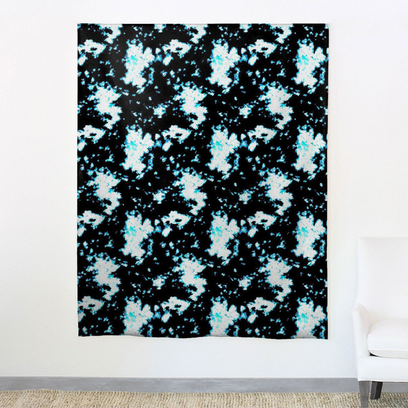 Mélange de lin Batik, bleu