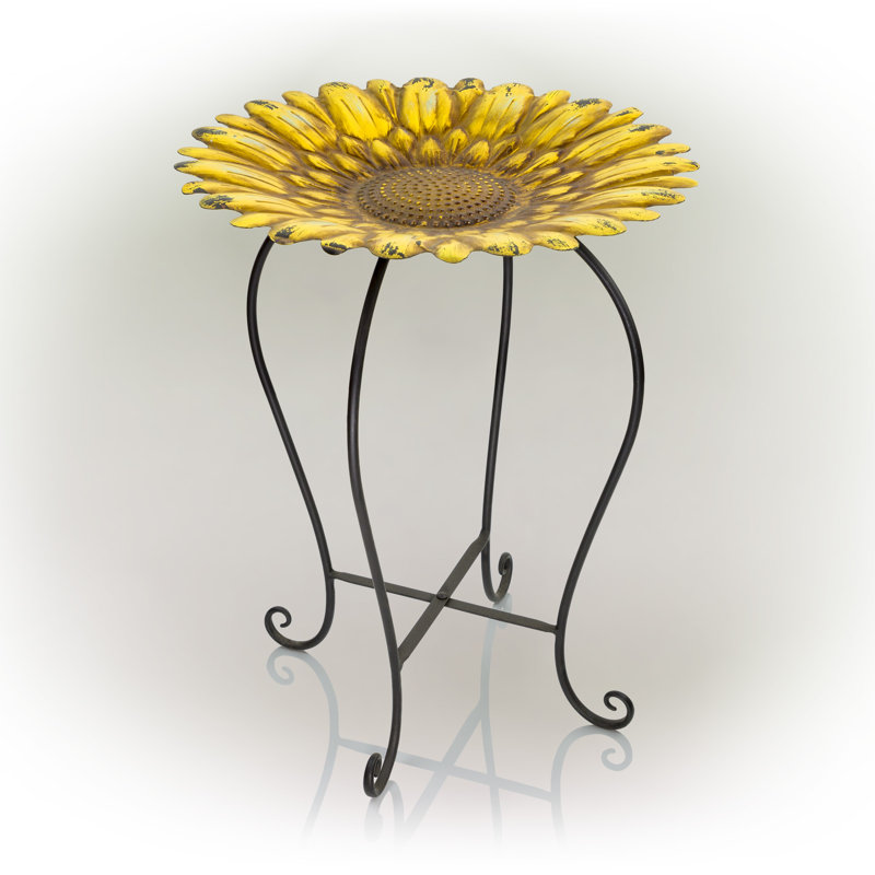 Iron Mosaic Birdbath