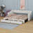 Upholstered Daybed With Two Drawers-1646944610