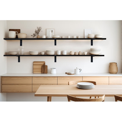 Emerald Lee 2 Piece Poplar Bracket Shelf