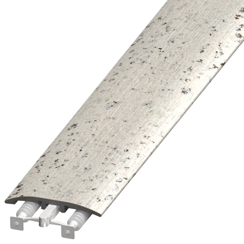 Plastique 0,25 po d'épaisseur x 2 po de largeur x 94 po de longueur tout usage, Flocage au clair de lune