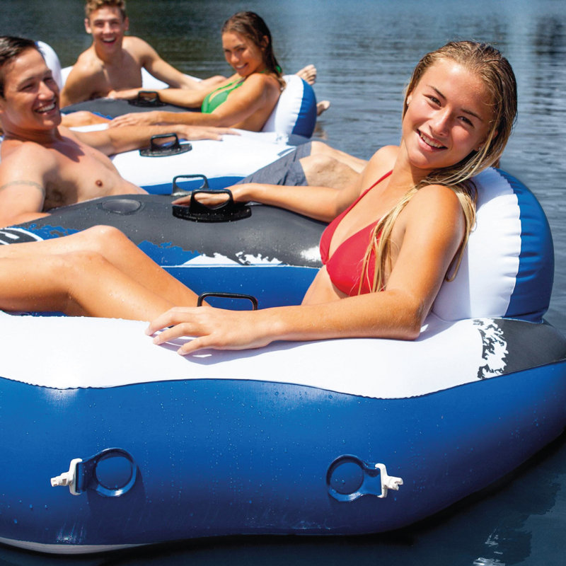 Radeau gonflable INTEX River Run Connect (paquet de 2) + tube de refroidissement pour 2 personnes