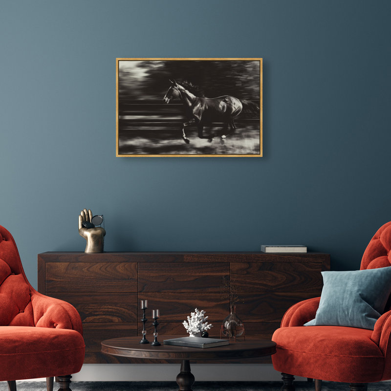 Velocity Unbound Print by Oliver Gal, 31"H x 46"W, Gold Floater Frame