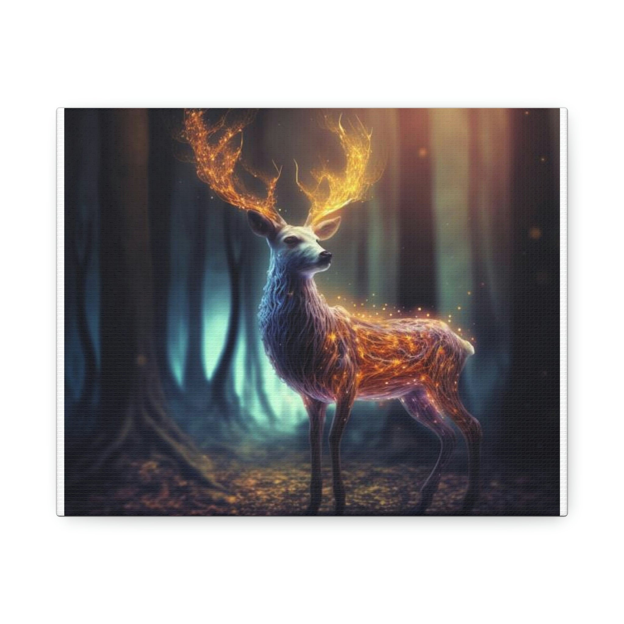 Trinx Deer Stretched - Unframed Illustration on Canvas | Wayfair