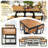 18-Piece Square  Outdoor Patio Dining Set With Cushions-2088535741