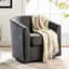 Fauteuil demi-tonneau pivotant Amiir avec ressorts ensachés intégrés-1823835399