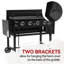 Couvercle de plaque chauffante 38 pouces Royal Gourmet, couvercle rigide pour plaque de cuisson à gaz à 4 brûleurs Royal Gourmet 35 pouces, noir
