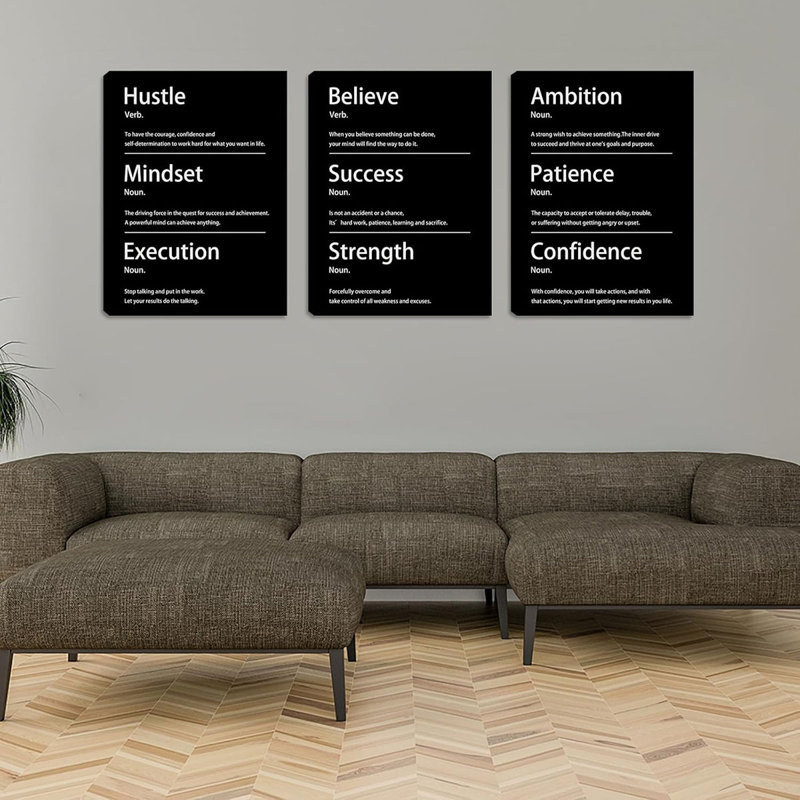 Barwyn 3 Piece Wrapped Canvas Print, 40 cm H x 30 cm W