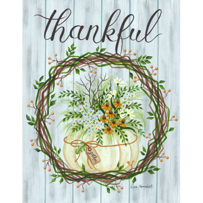 «Thankful», reproduction sur toile tendue