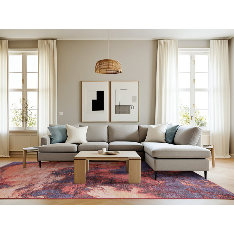 Abstract Indoor Rug, Rectangle 8' x 10'