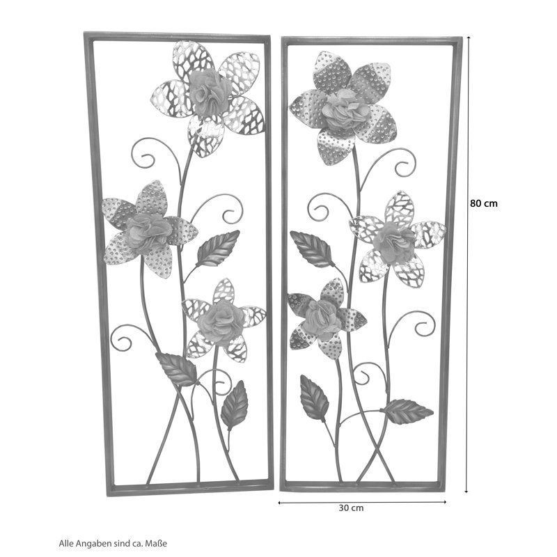 Plants & Flowers Wall Decor on Metal