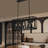 Rustic Metal Oval - Ring 5 - Light Kitchen Island Linear Chandelier-114394649