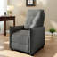 Fauteuils inclinables gris modernes avec cadre en métal durable pour le salon