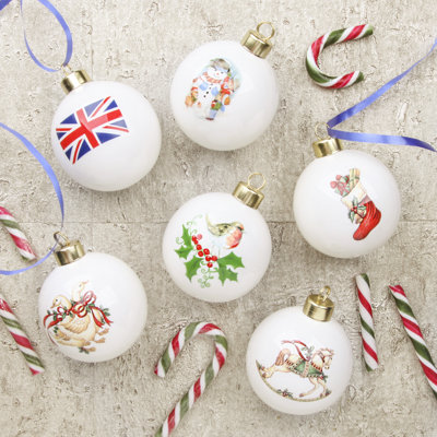 10cm Ceramic Ball Ornament