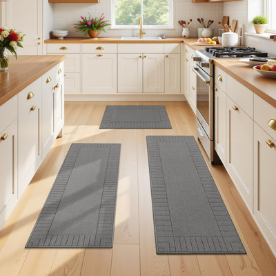 Tapis de cuisine antidérapant 3 pièces