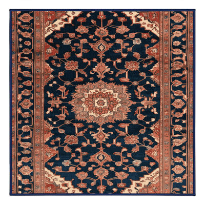 Tapis persan gris lavable à la machine