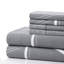 Ensemble de draps en rayonne de bambou toutes saisons 6 pièces avec 4 taies d'oreiller, motif de fantaisie moderne double / double Marina-20120059