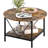 Krystaline 31.5" Coffee Table, 2-Tier Open Storage, Round Coffee Table-1336551738