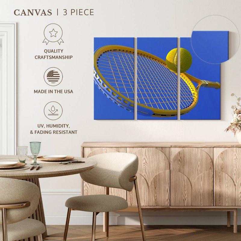 Coup de balle de tennis, H 24 po x l 38 po