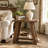 Solid Wood End Table With Storage-653028294