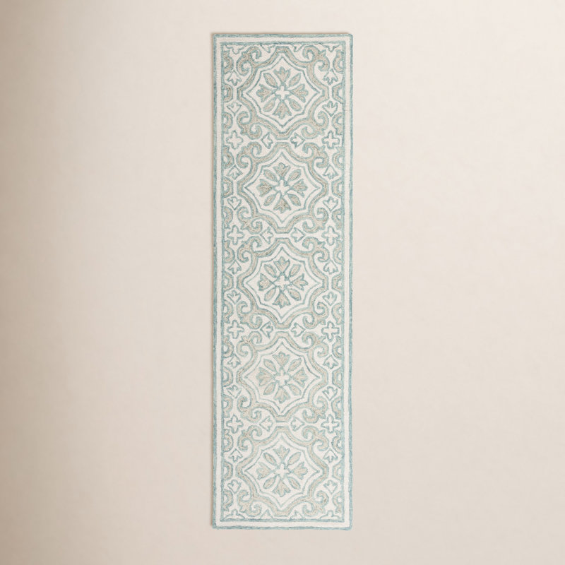 Lauren Ralph Lauren Hand Tufted Wool & Cotton Damask Rug, Runner 2'3" x 8'