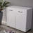 Two Door Side Table-White