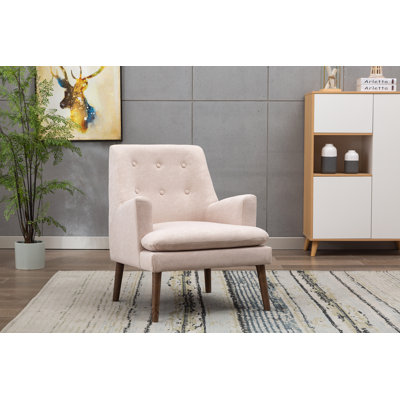 Fauteuil capitonné large de 28 po Cainaan