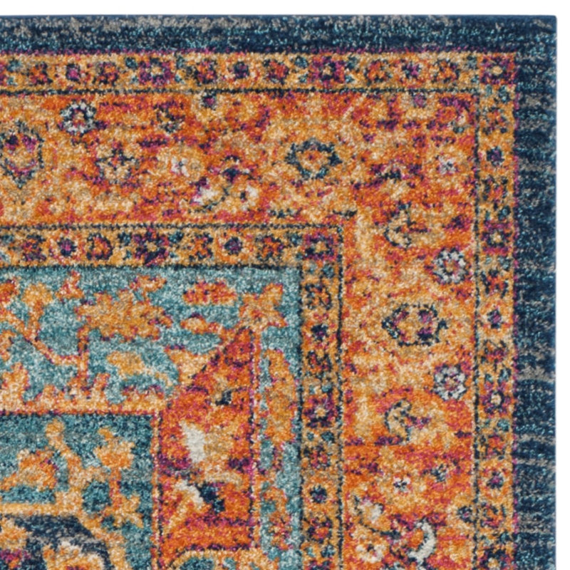 Evoke Performance Oriental Rug, Square 6'7"