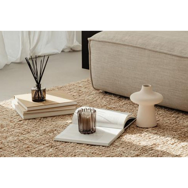 Clowser Ceramic Table Vase, Cream, 19cm H x 19cm W x 20cm D