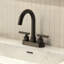 Robinet de salle de bain à ensemble central avec drain, robinet à 2 poignées-110871951