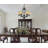 Sayles 5-Light Indoor Antique Hand-Forged Wrought Iron Hanging Chandelier with Candle-Shaped Sandstone Glass Shades