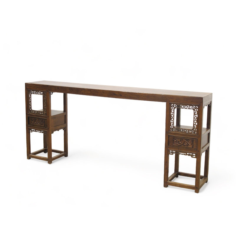 Console de bureau antique Qing