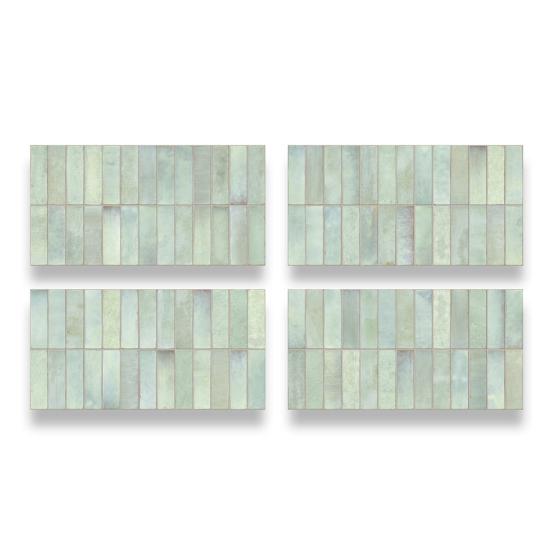 Carreau de porcelaine émaillée 12 "x 24" Espagnole Artis (5 pièces, 10,76 pieds carrés / caisse), Vert
