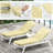 2-Piece Outdoor Chaise Lounge Chair Cushion, 80"X26"X4"-13051738
