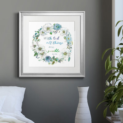 " Floral Scripture Wreath II "