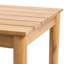 Table d'appoint rustique en bois avec détails à lattes, 20 x 20 x 17,9 cm, décor effet Hue In Look, 20,47 po x 20,47 po x 17,9 cm