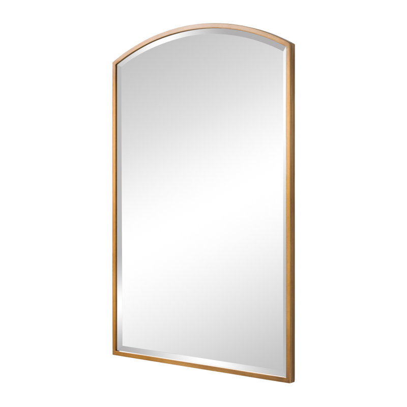 Vanity arch metal wall mirror