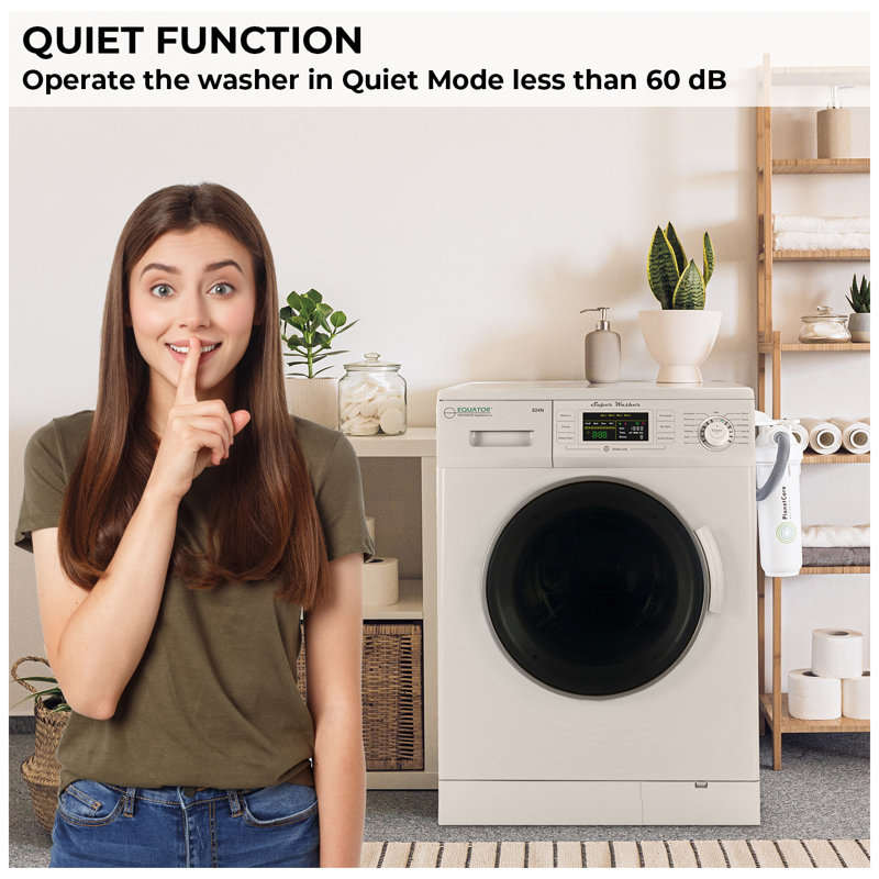 Compact Washer 1.57cf/13lbs FULLY DIGITAL Quiet LED Display 110V