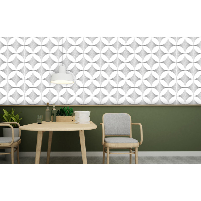 Rouleau de papier peint L 24 pi x l 25 po Lattice, Blanc