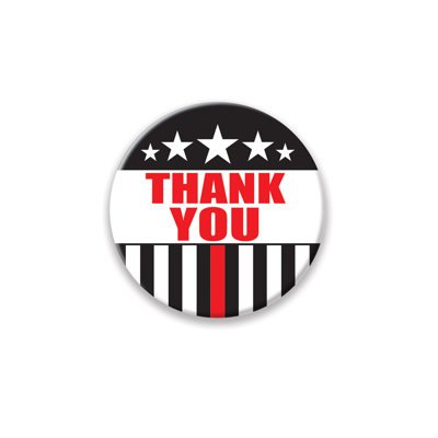 Thank You Firefighters Button